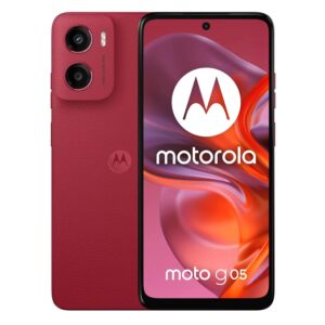 Smartphone Motorola Moto G05 XT-2523-4 256GB 4GB RAM Dual SIM Tela 6.67" - Vermelho