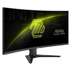 Monitor MSI MAG 346CQ 34" UWQHD Curvo 180Hz HDMI DP - Negro - Imagen 2