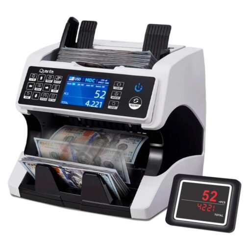 Contador De Dinero Quanta QTCDD25 Bivolt - Negro Blanco