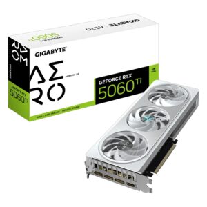 Placa De Video Gigabyte NVIDIA GeForce RTX 5060 Ti 8GB GDDR7 - GV-N506TAERO OC-8GD