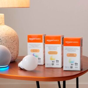 Lampara Amazon Basics Smart A19 LED Light Bulb Multicor 9W - Blanco - Imagen 3