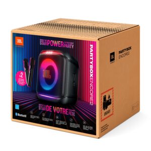 Parlante Portátil JBL Party Box Encore 2 Bluetooth + 2 Micrófono - Negro - Imagen 4