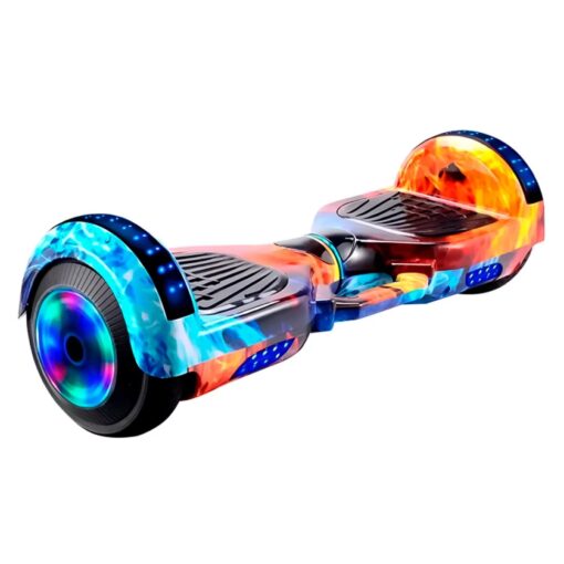 Alternative view of Scooter Elétrico Hye 6.5'' Bluetooth Led + Bolsa - Ice Flame