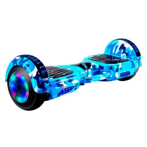 Scooter Elétrico HYE 6.5'' Bluetooth LED + Bolsa - Azul Camuflado - Imagen 2