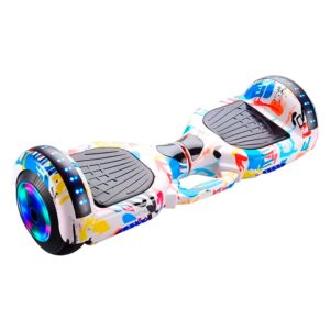 Scooter Elétrico HYE 6.5'' Bluetooth LED + Bolsa - Full Color Blanco - Imagen 2