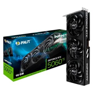 Placa De Video Palit Infinity 3 NVIDIA GeForce RTX-5060TI 16GB GDDR7 - NE7506T019T1-GB2061S