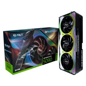 Placa De Video Palit GameRock GeForce RTX 5090 32GB GDDR7 - NE75090019R5-GB2020G
