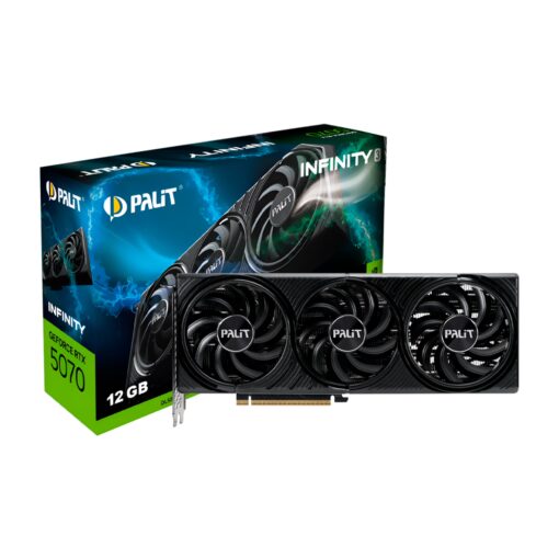 Placa De Video Palit NVIDIA GeForce RTX 5070 Infinity 3 12GB GDDR7 - NE75070019K9-GB2050S