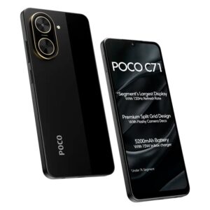 Smartphone Xiaomi Poco C71 Global 64GB 3GB RAM Dual SIM Pantalla 6.88" USA - Negro - Imagen 2