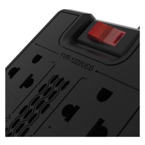 Estabilizador Forza FVR-1222USB 1200VA 220V USB - Negro - Imagen 3