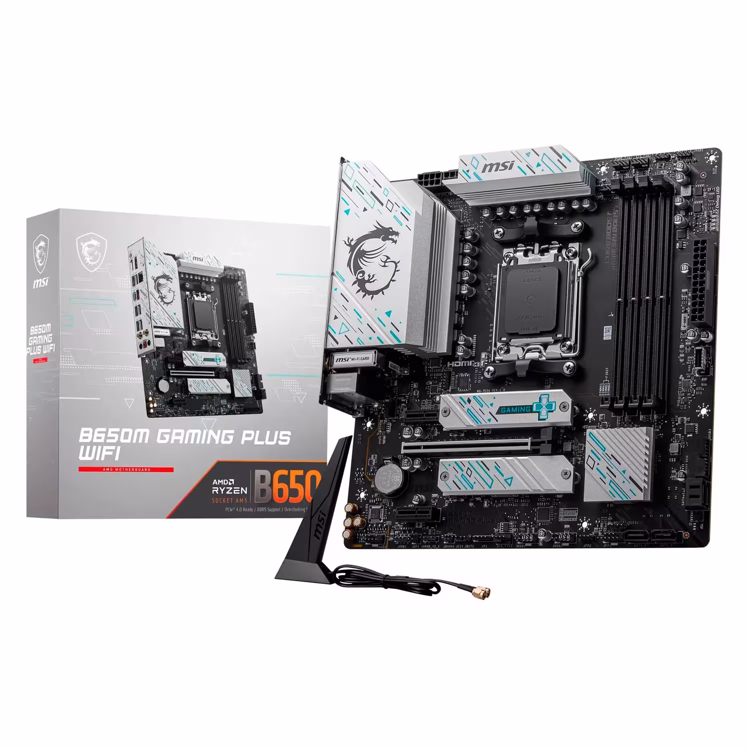 Placa Madre (am5) B650 Msi B650m Gaming Plus Wifi 4xddr5 Cx.feia