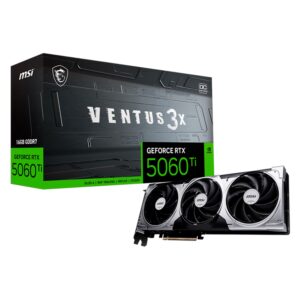 Placa De Video MSI Ventus 3X OC NVIDIA GeForce RTX 5060TI 16GB GDDR7 - 912-V812