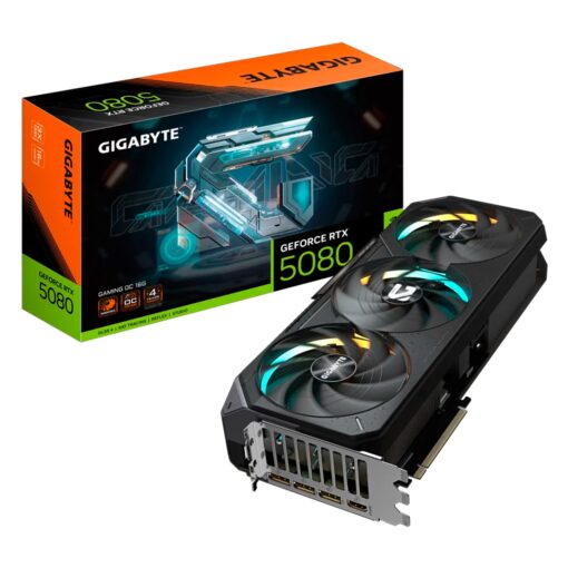 Placa De Video Gigabyte NVIDIA GeForce RTX 5080 16GB GDDR7 - GV-N5080GAMING OC-16GD