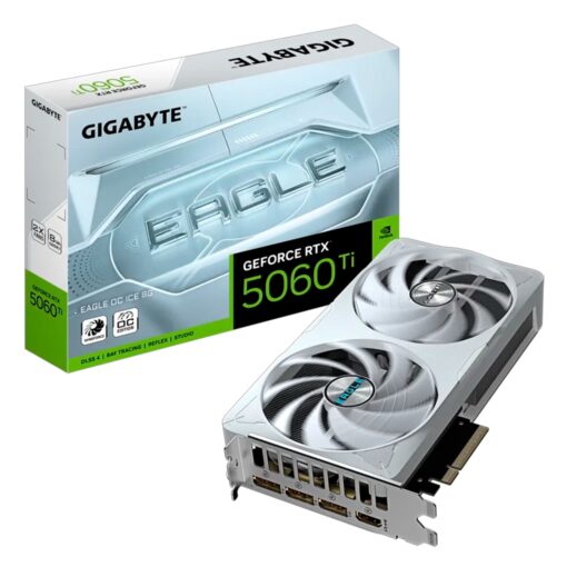 Tarjeta De Video Gigabyte NVIDIA GeForce RTX 5060TI 8GB GDDR7 - GV-N506TEAGLEOC ICE-8GD