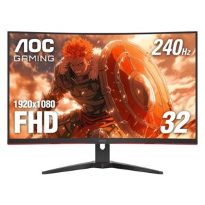 Monitor Gamer Aoc C32g2ze 31.5" Full Hd Curvo 240hz Hdmi Dp - Negro