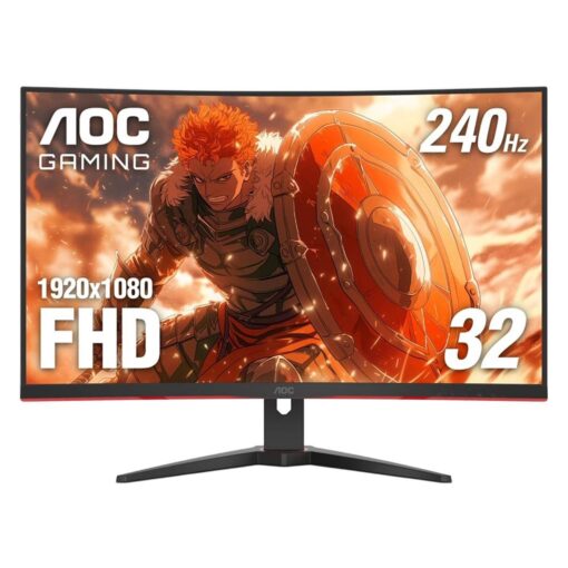 Monitor Gamer Aoc C32g2ze 31.5" Full Hd Curvo 240hz Hdmi Dp - Negro