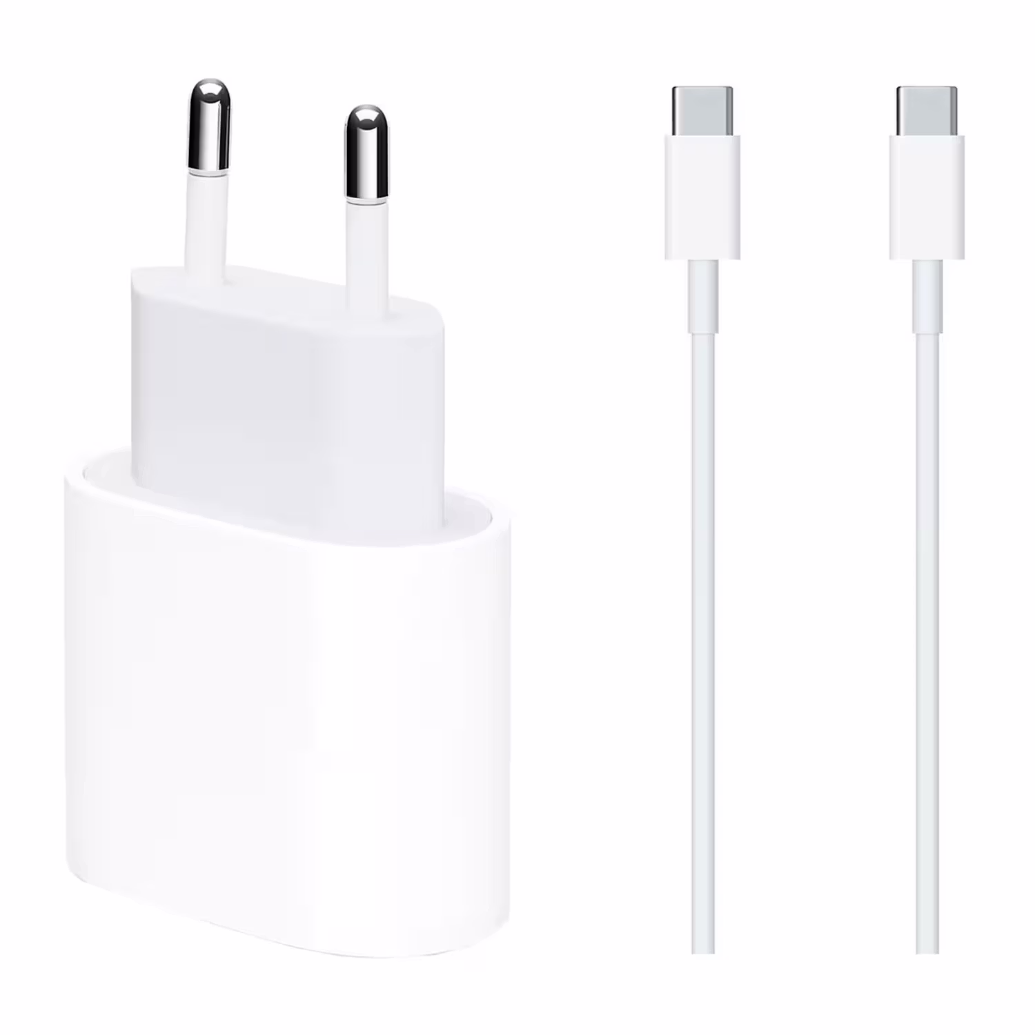 Cargador Apple Mhjg3bz/a 35w Usb-c + Cable Para Iphone 15/16 - Blanco