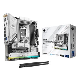 Placa Madre ASRock B860M Steel Legend WiFi DDR5 Socket LGA 1851 Chipset Intel B860 Micro ATX