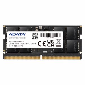 Memoria RAM Adata 16GB DDR5 4800MT/s Para Notebook - AD5S480016G-S