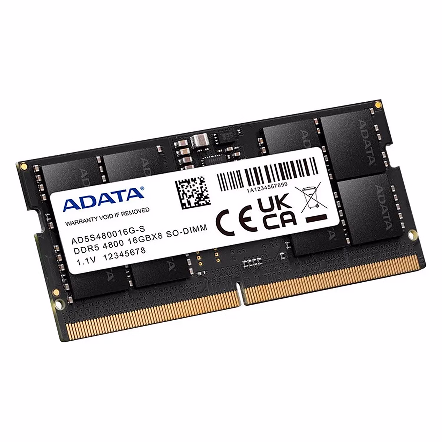 Alternative view of Memoria Notebook Ddr5 16gb 4800 Adata Ad5s480016g-s