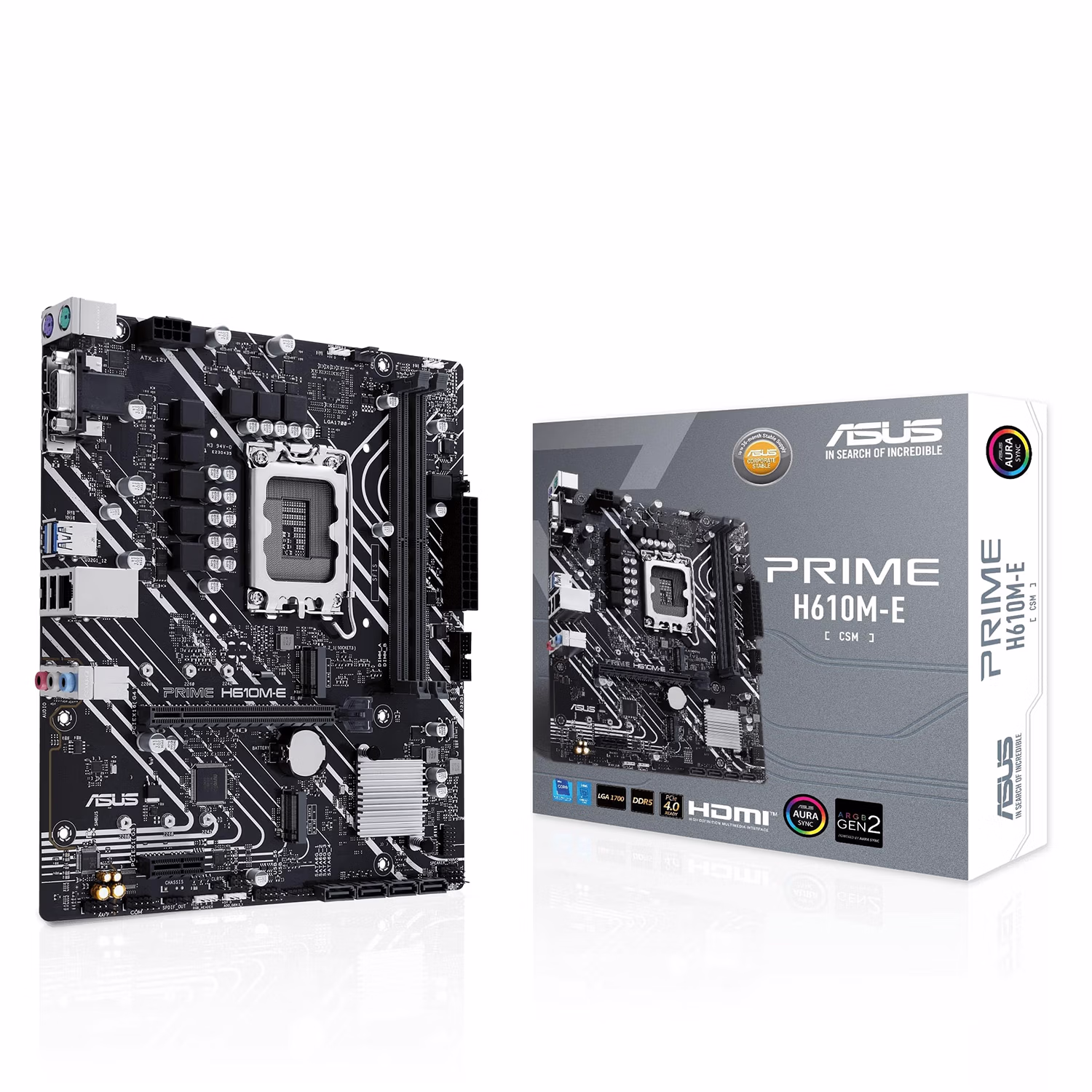 Placa Madre (1700) H610 Asus H610m-k D4 Csm Prime 2xddr4