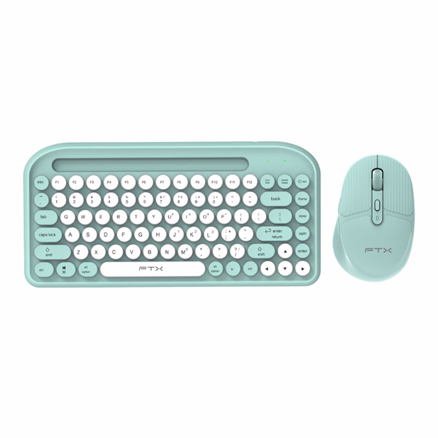 Kit 2in1 Ftxgk01 Mouse Y Teclado Wireless Español Green