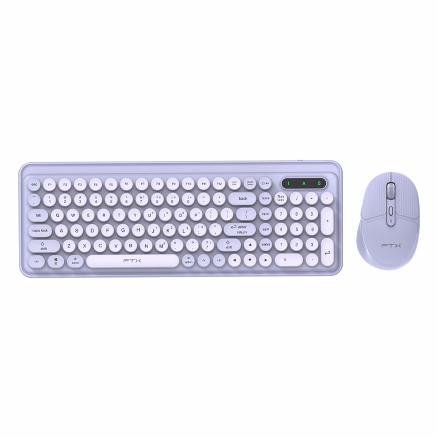 Kit 2in1 Ftxgk02 Mouse Y Teclado Wireless Español Purple