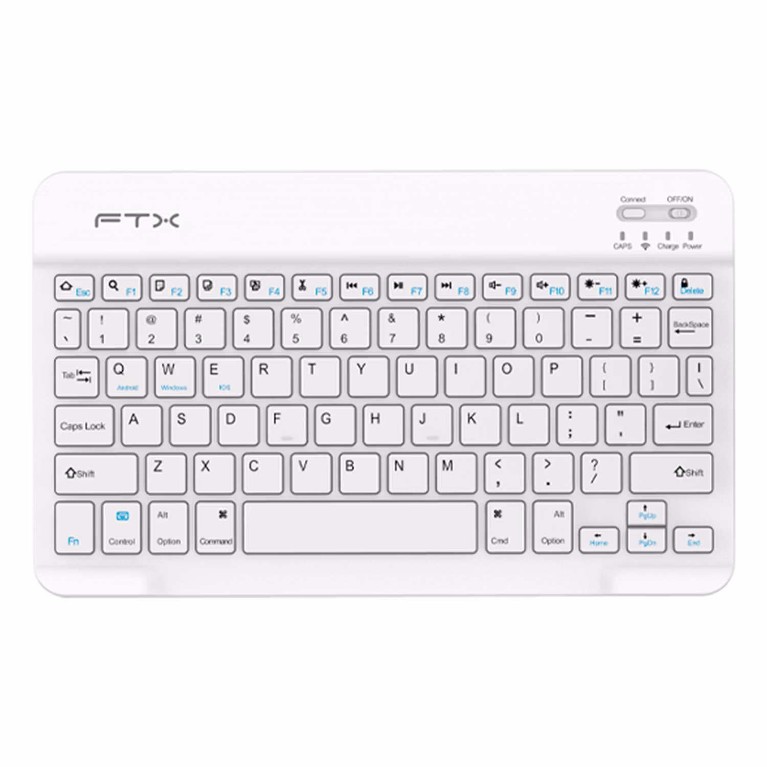 Teclado Ftx Ftxb09 Usb-c/bluetooth Español White