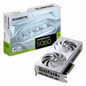 Placa De Video Gigabyte NVIDIA GeForce RTX 5060 8GB GDDR7 - GV-N5060EAGLEOC ICE-8GD