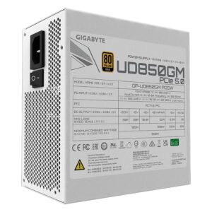 Fuente Atx 850w 80plus Gold Gigabyte Full Modular Gp-ud850gm Pg5w White - Imagen 2