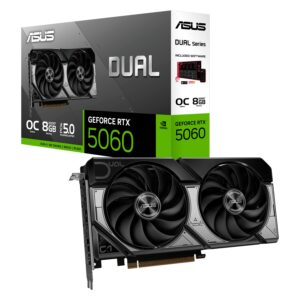 Placa De Video Asus NVIDIA GeForce RTX 5060 8GB GDDR7 - DUAL-RTX5060-O8G
