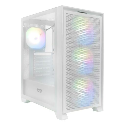 Gabinete Aigo darkFlash DRX70 Mesh - Blanco (4 Fans ARGB)