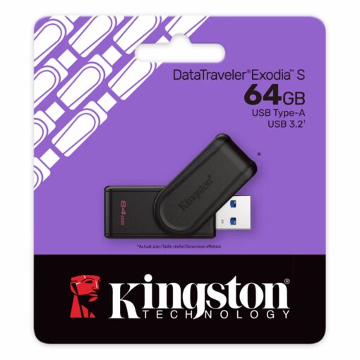 Alternative view of Pendrive 64gb Kingston Exodia S Usb-a 3.2 Dtxs/64gb