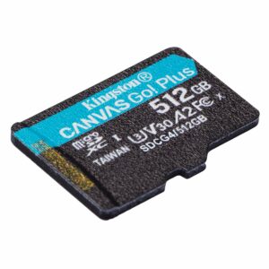 Tarjeta De Memoria Micro SD Kingston Canvas Go Plus 512GB 170Mbs - SDCG4/512G - Imagen 2