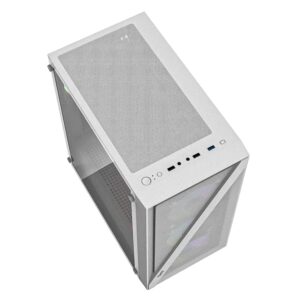 Gabinete Darkflash Dk260 Air Mesh White (0fan) - Imagen 4
