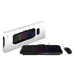 Kit Teclado Y Mouse Gamer Msi Forge Gk100 S11-04ls206-hh9 Usb Rgb Español - Negro - Imagen 4