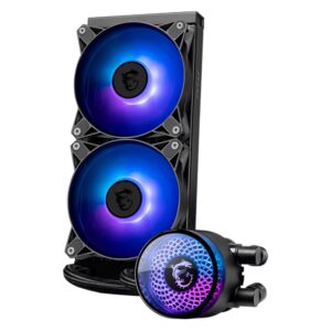 Water Cooler Para Procesador MSI MAG CoreLiquid A12 240 306-7ZWBM11-813 ARGB - Negro - Imagen 2