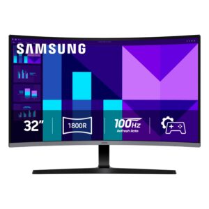 Monitor 32" Samsung Ls32d396ganxza Curved Fhd 4mps/100hz/vga/hdmi