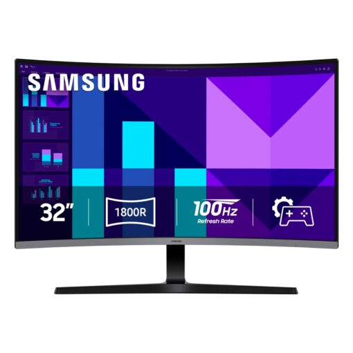 Monitor 32" Samsung Ls32d396ganxza Curved Fhd 4mps/100hz/vga/hdmi