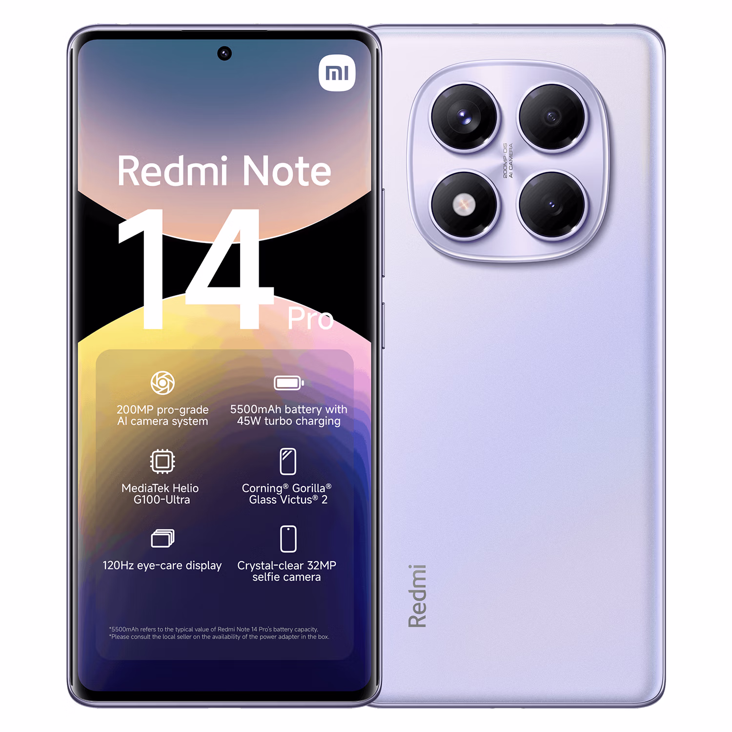 Smartphone Xiaomi Redmi Note 14 Pro 4g Global 256gb 8gb Ram Dual Sim Pantalla 6.67" - Morado (lacre Pequeno)