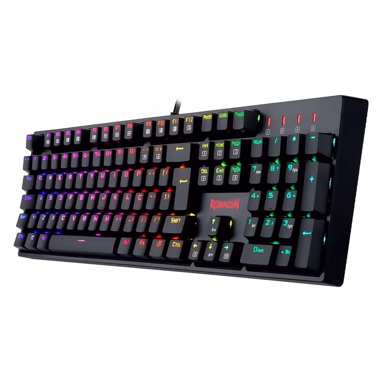 Alternative view of Teclado Redragon K582rgb Red Surara Black Usa - Red