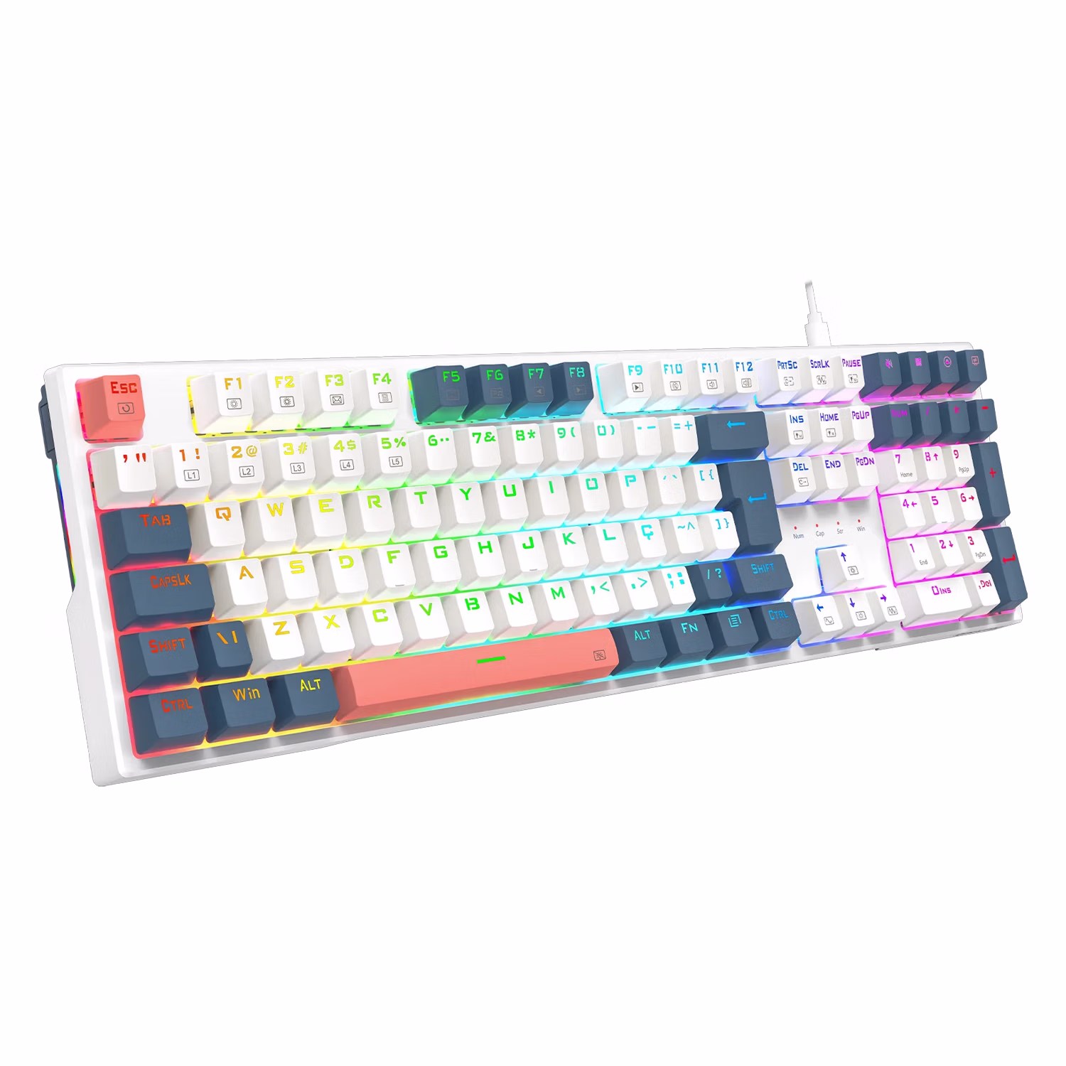 Alternative view of Teclado Redragon K668wbo Rgb Trundle - Usa - Red