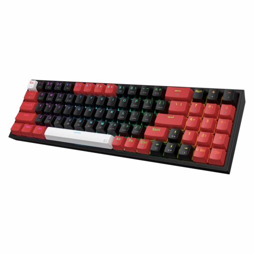 Alternative view of Teclado Gamer Redragon K628RGB Pro BRW Pollux Inalámbrico Inglés - Negro