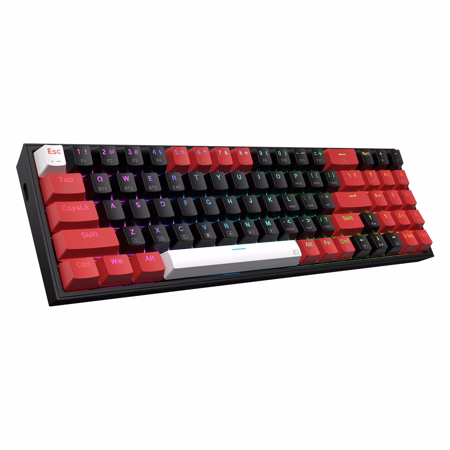 Alternative view of Teclado Redragon K628 Rgb Pro Brw Pollux (75% Hotswap) - Usa Red