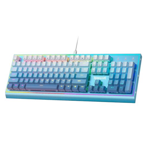Alternative view of Teclado Gamer Redragon K654gwb-rgb Bluesiren Usb - Azul