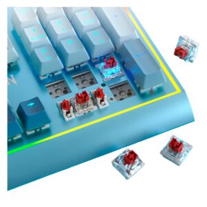Teclado Gamer Redragon K654gwb-rgb Bluesiren Usb - Azul - Imagen 4