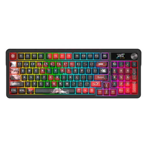 Teclado Gamer Redragon K719AK RGB Pro Artemis Pro Inalámbrico Inglés - Negro