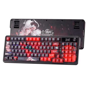 Teclado Gamer Redragon K719AK RGB Pro Artemis Pro Inalámbrico Inglés - Negro - Imagen 4