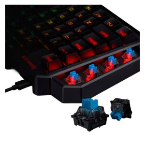 Teclado Redragon K585rgb Diti One-handed Rgb - Blue - Imagen 4