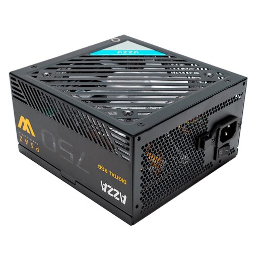 Alternative view of Fuente Azza ATX 750W 80 Plus Bronze ARGB PSAZ-750W - Negro
